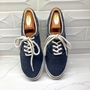 Sperry Topsiders Striper II CVO Sneaker in blue/navy twill.
